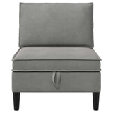 vidaXL Sofa with Storage Light Grey Velvet