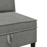 vidaXL Sofa with Storage Light Grey Velvet