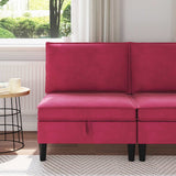 vidaXL Sofa with Storage Light Grey Velvet