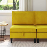 vidaXL Sofa with Storage Light Grey Velvet