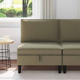 vidaXL Corner Sofa with Storage Cream Velvet