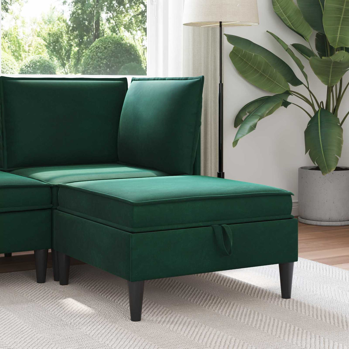 vidaXL Sofa with Storage Light Grey Velvet