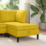 vidaXL Sofa with Storage Light Grey Velvet