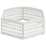 vidaXL 6 Paneel Honden speelruimte Wit 122 x 106 x 40 cm Kunststof
