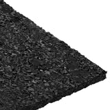 vidaXL Rubber granulaat patio pad Zwart 6 x 9 x 0,3 cm Rubber