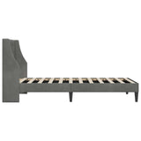 vidaXL Bedframe met hoofdeinde Donkergrijs 100 x 203 cm Fluweel