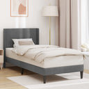 vidaXL Bedframe met hoofdeinde Lichtgrijs 80 x 200 cm Fluweel