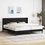 vidaXL Bedframe met hoofdeinde Lichtgrijs 80 x 200 cm Fluweel