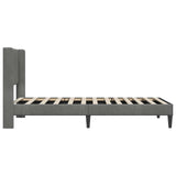 vidaXL Bedframe met hoofdeinde Donkergrijs 100 x 190 cm Fluweel
