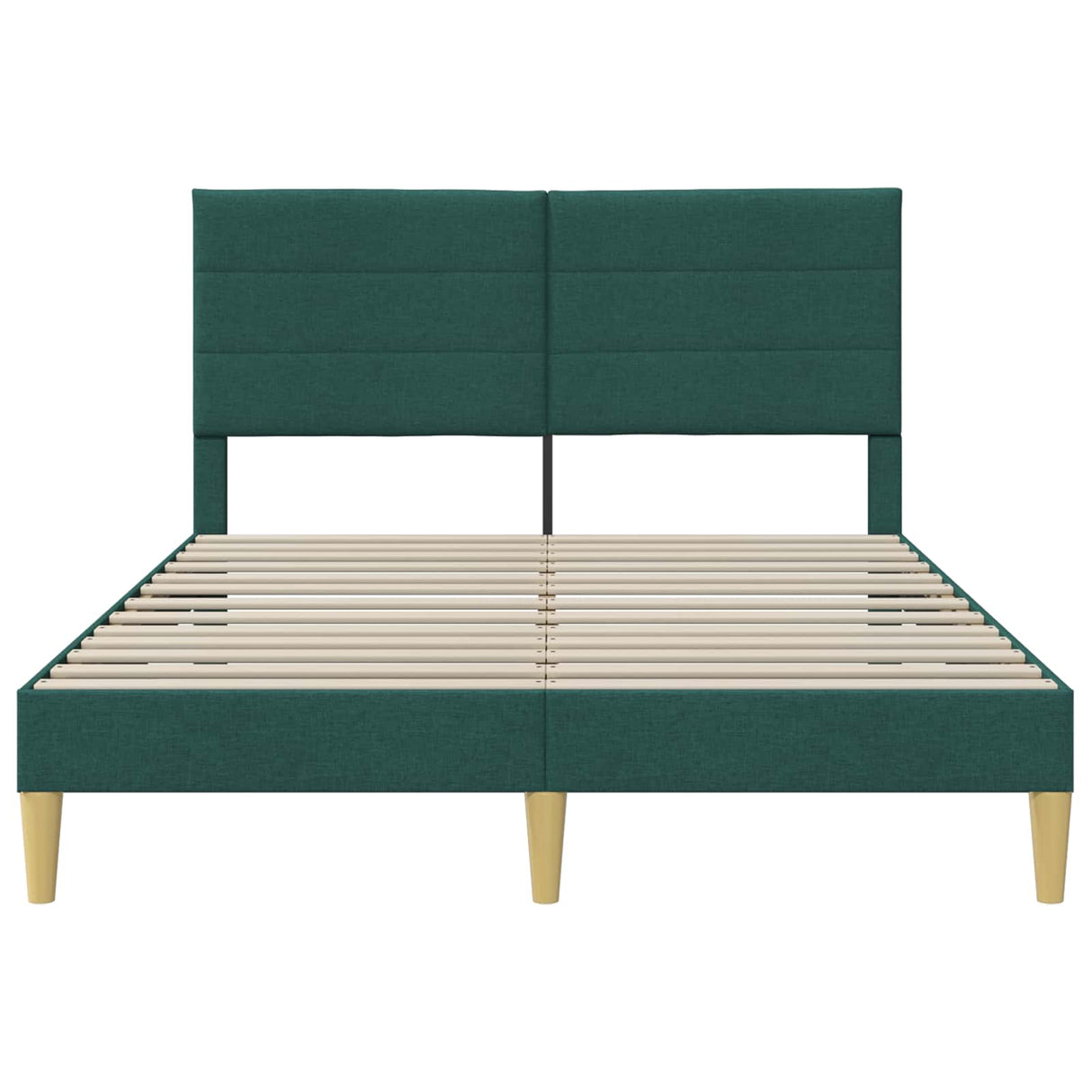 vidaXL Bedframe met hoofdeinde Donkergrijs 137 x 190 cm Stof