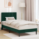 vidaXL Bedframe met hoofdeinde Lichtgrijs 80 x 200 cm Fluweel