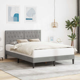 vidaXL Bedframe met hoofdeinde Lichtgrijs 80 x 200 cm Fluweel