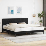 vidaXL Bedframe met hoofdeinde Lichtgrijs 80 x 200 cm Fluweel