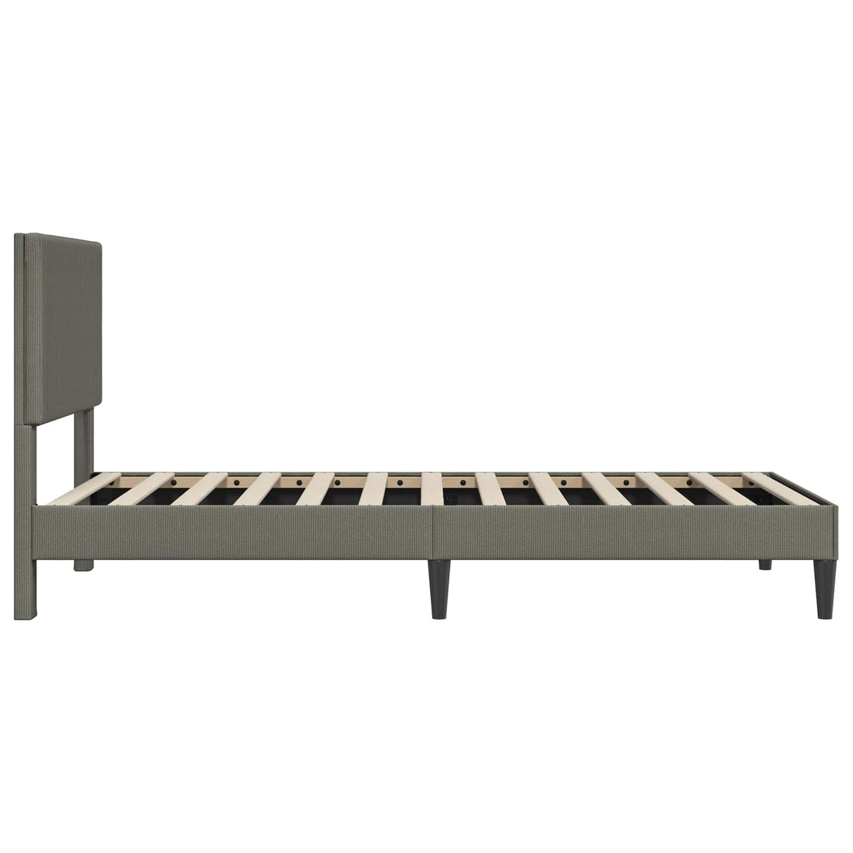 vidaXL Bedframe met hoofdeinde Lichtgrijs 80 x 200 cm Corduroy stof