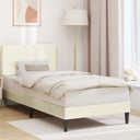 vidaXL Bedframe met hoofdeinde Lichtgrijs 80 x 200 cm Corduroy stof