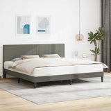 vidaXL Bedframe met hoofdeinde Lichtgrijs 80 x 200 cm Corduroy stof