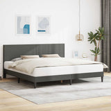 vidaXL Bedframe met hoofdeinde Lichtgrijs 80 x 200 cm Corduroy stof