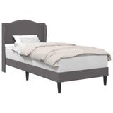 vidaXL Bedframe met hoofdeinde Grijs 80 x 200 cm Kunstleer