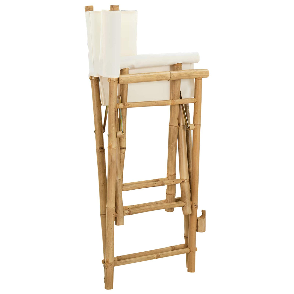 vidaXL Foldable Director's Chair 2 pcs Natural Bamboo
