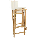 vidaXL Foldable Director's Chair 2 pcs Natural Bamboo