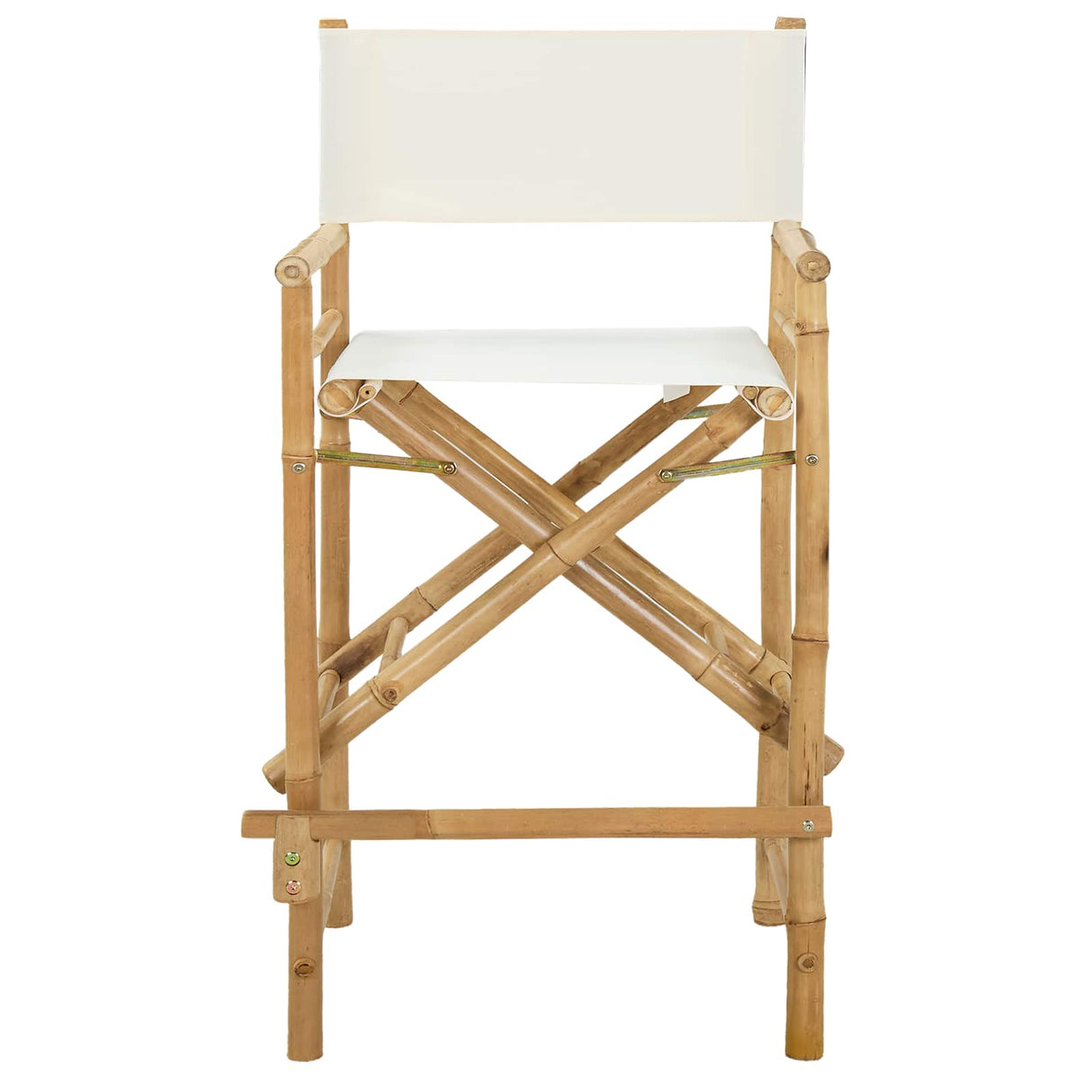vidaXL Foldable Director's Chair 2 pcs Natural Bamboo