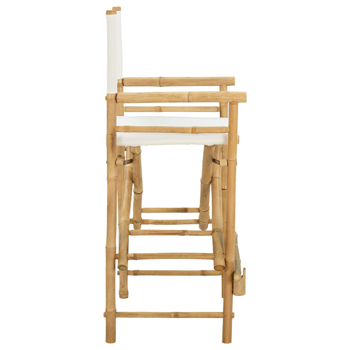 vidaXL Foldable Director's Chair 2 pcs Natural Bamboo