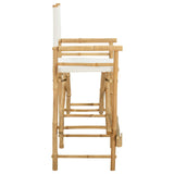 vidaXL Foldable Director's Chair 2 pcs Natural Bamboo