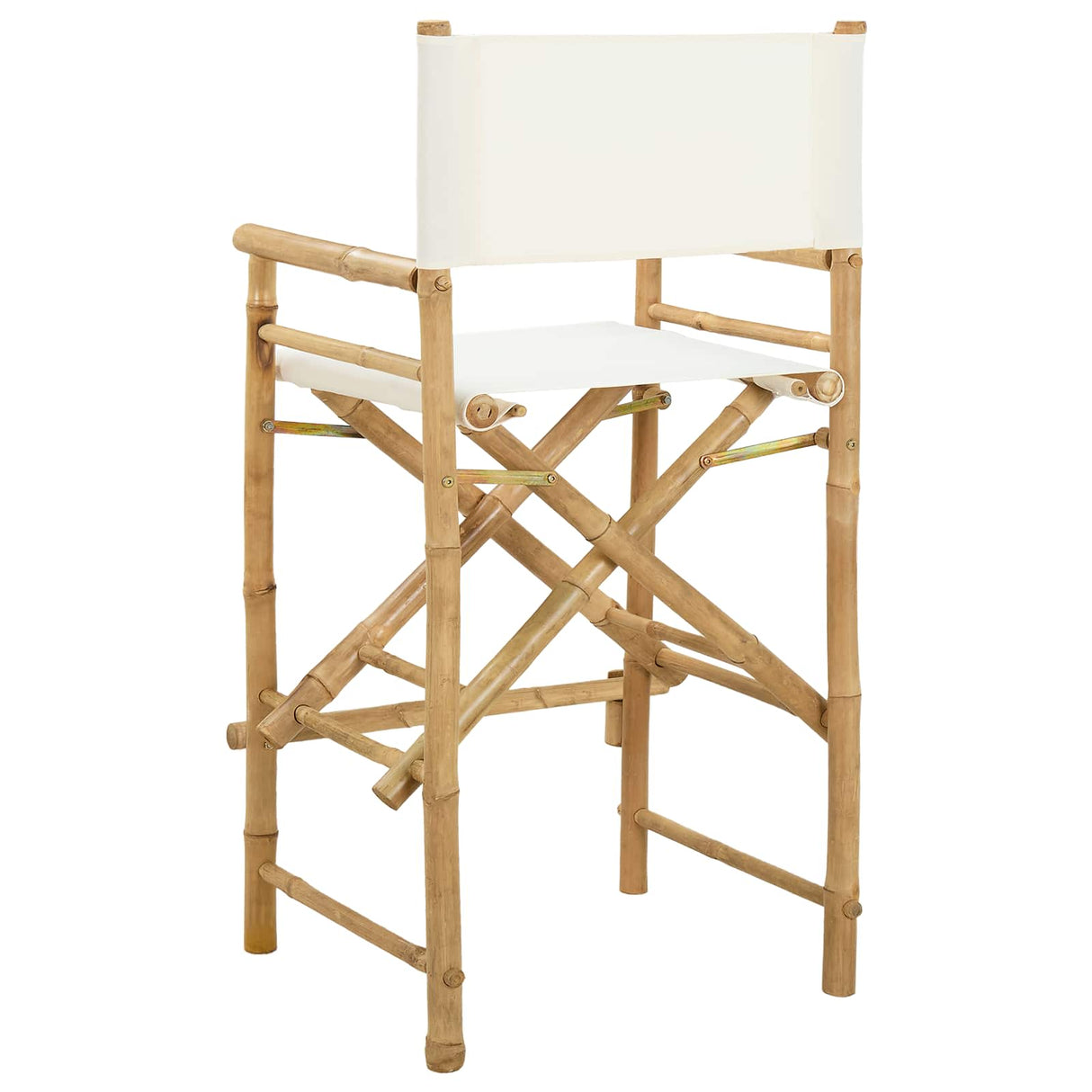 vidaXL Foldable Director's Chair 2 pcs Natural Bamboo