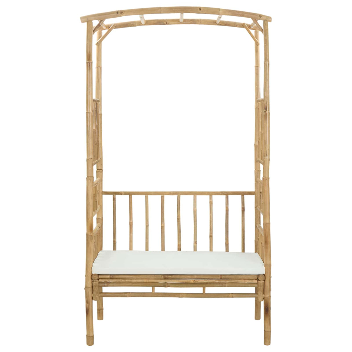 vidaXL Tuinboog met bank 115 x 50 x 205 cm Bamboe