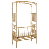 vidaXL Tuinboog met bank 115 x 50 x 205 cm Bamboe