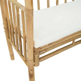 vidaXL Tuinboog met bank 115 x 50 x 205 cm Bamboe