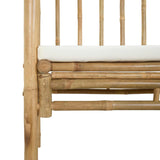 vidaXL Tuinboog met bank 115 x 50 x 205 cm Bamboe