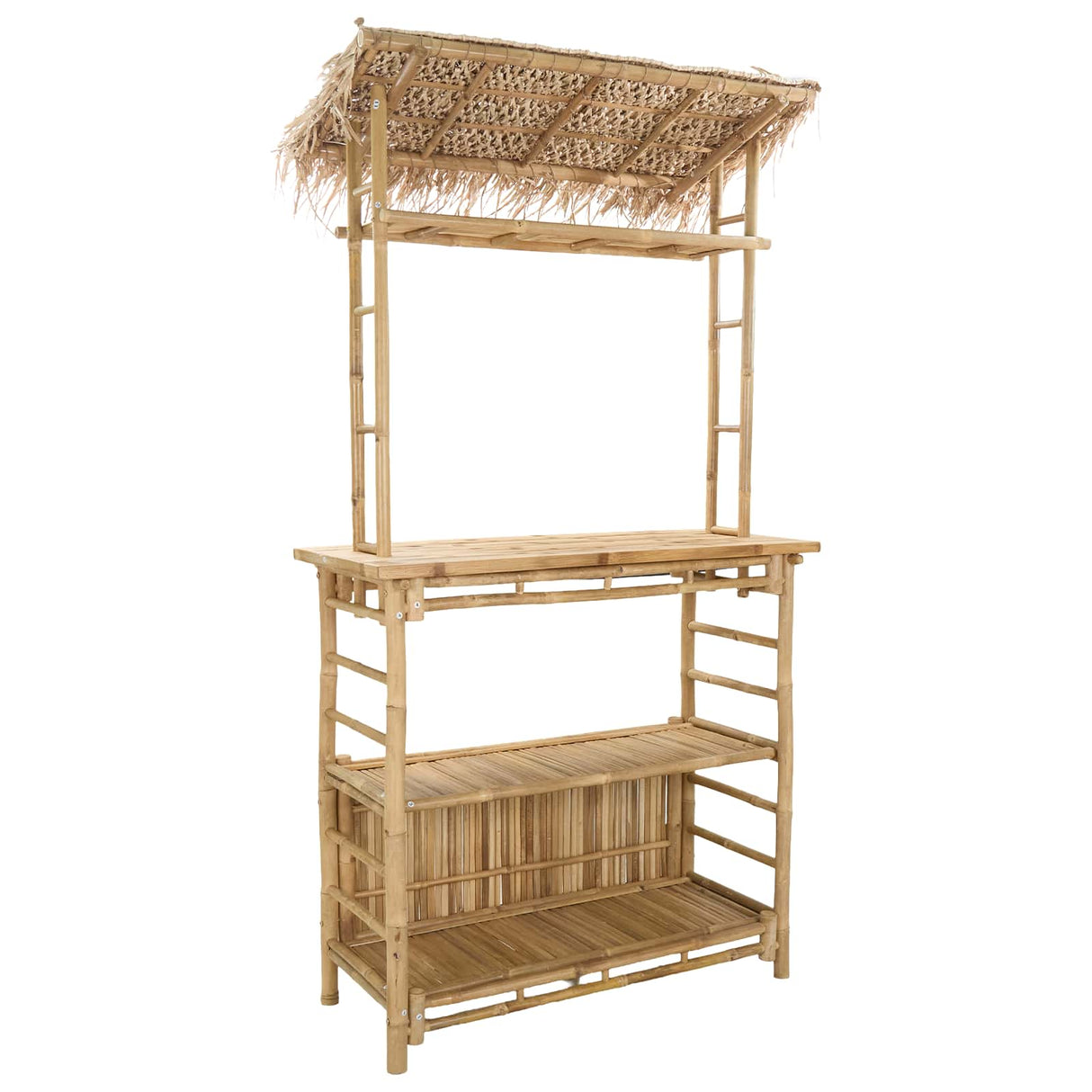 vidaXL Outdoor Bar Table Natural 110 x 50 x 209 cm Bamboo