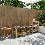 vidaXL Tuinbank 80 x 38 x 40 cm Bamboe Naturel Rechthoekig