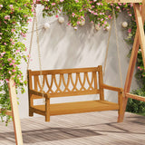 vidaXL Schommelbank Bruin 110 x 56 x 58.5 cm Massief Acacia Hout