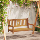vidaXL Schommelbank Bruin 110 x 56 x 58.5 cm Massief Acacia Hout