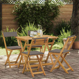 vidaXL Bistrostoelen 4 st inklapbaar massief acaciahout