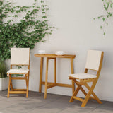vidaXL Tuinstoel 4 pcs Olie Natuurlijk 40 x 42 x 85 cm