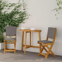 vidaXL Tuinstoel 4 pcs Olie Natuurlijk 40 x 42 x 85 cm