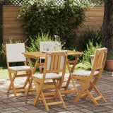 vidaXL Tuinstoel 4 pcs Olie Natuurlijk 40 x 42 x 85 cm
