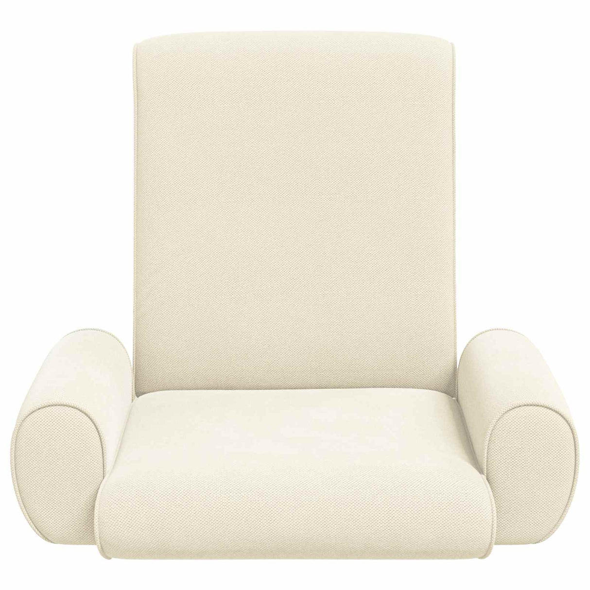 vidaXL Adjustable Floor Chair Cream Rough Velvet