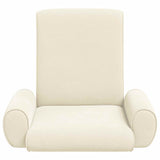 vidaXL Adjustable Floor Chair Cream Rough Velvet