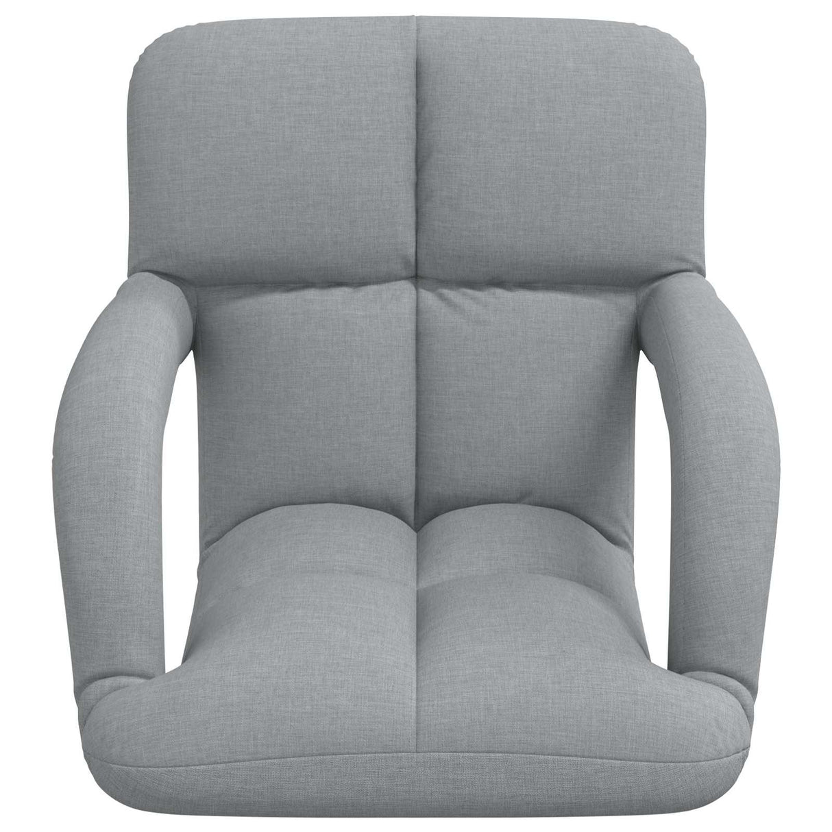 vidaXL Adjustable Floor Chair with Armrest 5 Positions Fabric