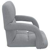 vidaXL Adjustable Floor Chair with Armrest 5 Positions Fabric
