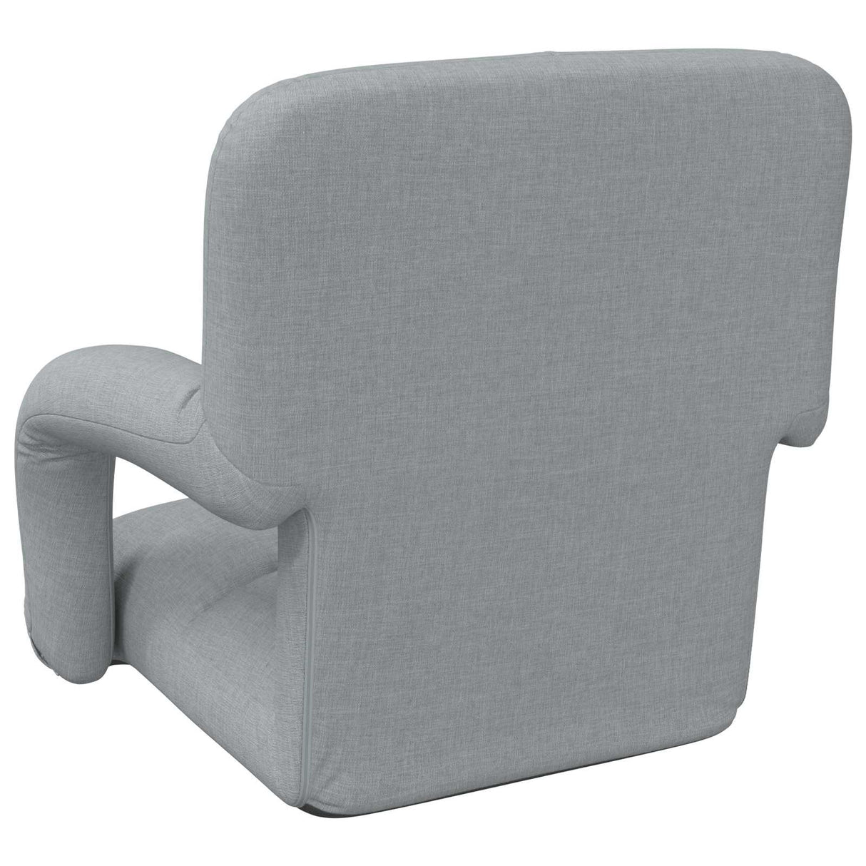 vidaXL Adjustable Floor Chair with Armrest 5 Positions Fabric