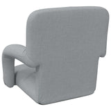 vidaXL Adjustable Floor Chair with Armrest 5 Positions Fabric