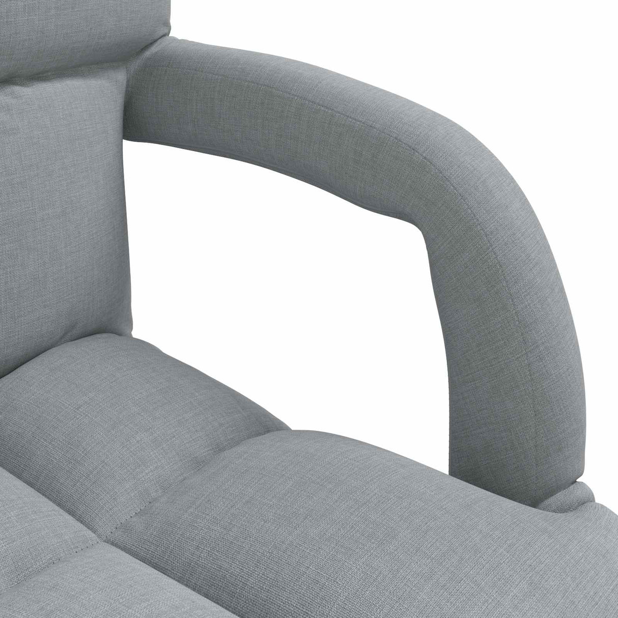 vidaXL Adjustable Floor Chair with Armrest 5 Positions Fabric