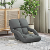 vidaXL Adjustable Floor Chair with Armrest 5 Positions Fabric