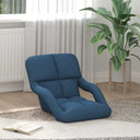 vidaXL Adjustable Floor Chair with Armrest 5 Positions Fabric