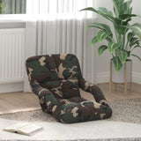 vidaXL Adjustable Floor Chair with Armrest 5 Positions Fabric